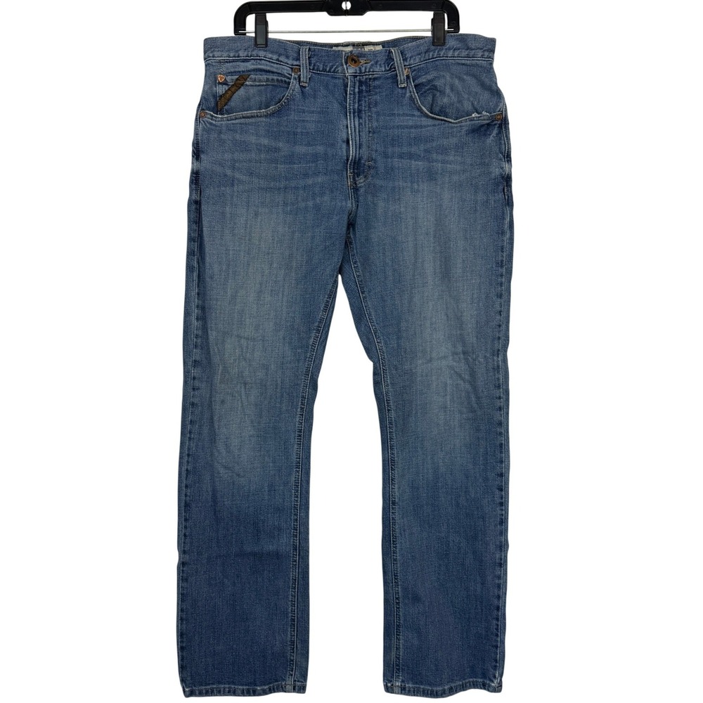 Ariat M4 Legacy Relaxed Straight Leg Jeans Mens 35x32 Medium Wash Blue Denim
